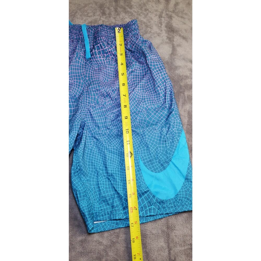 Nike Boys' Sz L Blue and Purple Swim Trunks with Gradient Design Summer C12-9 - Picture 2 of 8